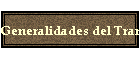 Generalidades del Transporte